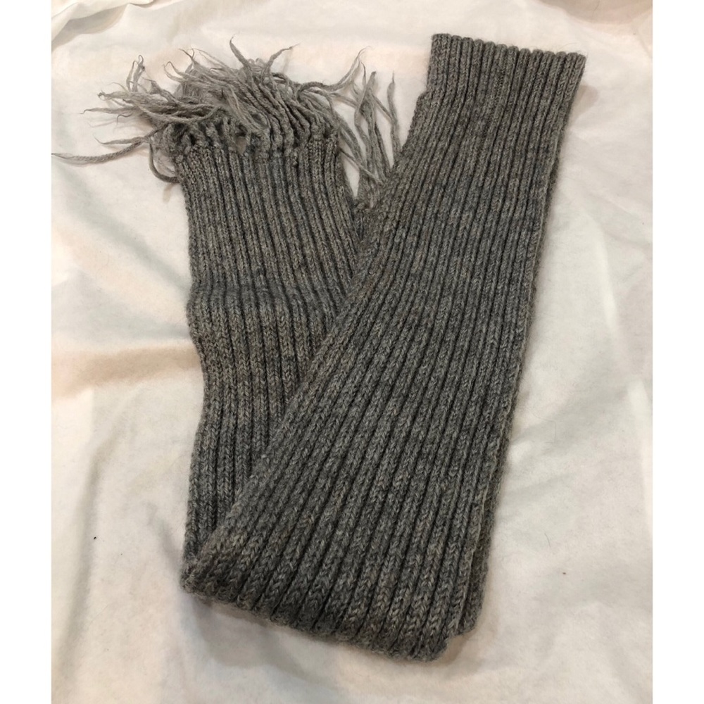 Grey Knit Scarf